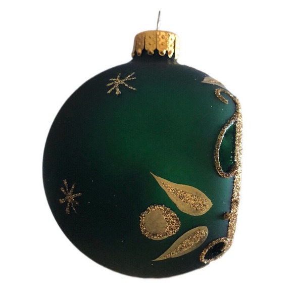 2 Unique Treasures Collection Limited Series Red Green Glass Indent Ornament - Picture 6 of 12